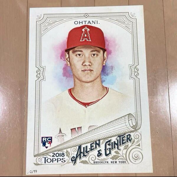 大谷翔平☆topps 2018 ALLEN&GINTER フォト 99枚限定