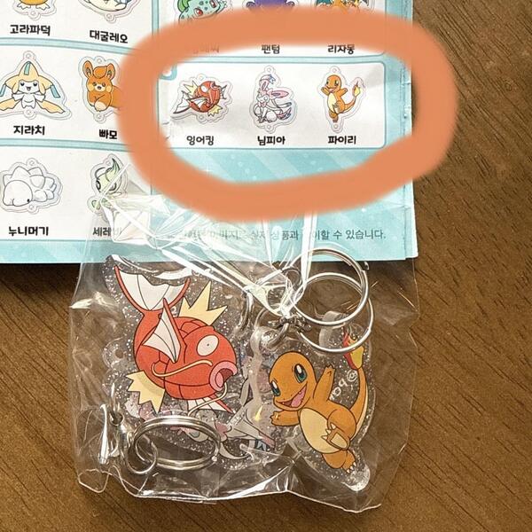 ポケモン 韓国限定 ポップアップ ガチャ アクリル キーリング ガチャ