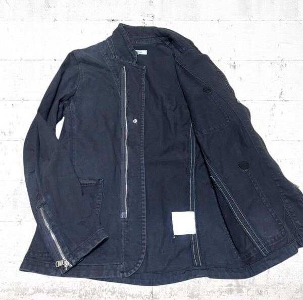 nonnative ブラック デニム ジャケット カバーオール ライダース ノンネイティブ 黒色 ブラック 0 S M ダブルジップ ブルゾン