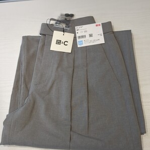 【新品M】ユニクロC 感動タックワイドパンツ