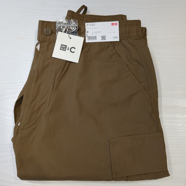 【新品M】ユニクロC ワイドフィットカーゴパンツ