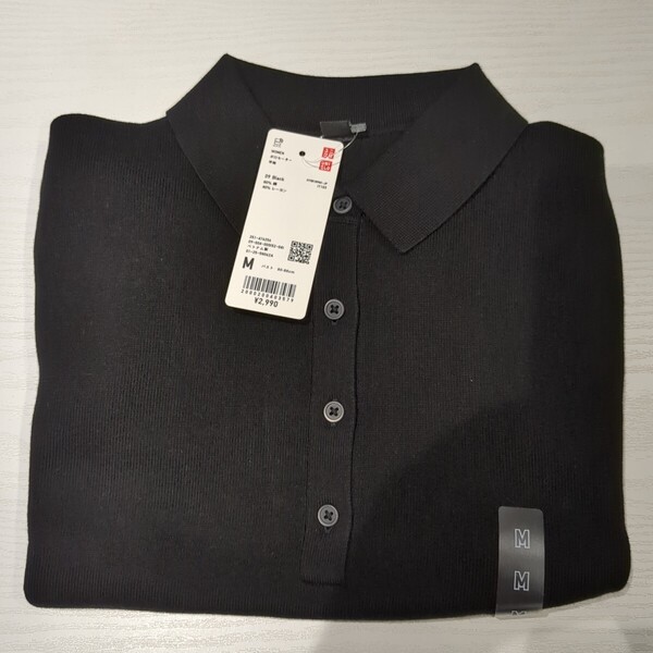 【新品M】ユニクロレディースポロセーター半袖