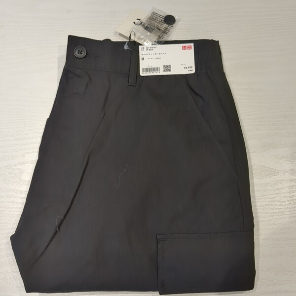 【新品M】ユニクロC ワイドフィットカーゴパンツ ブラック
