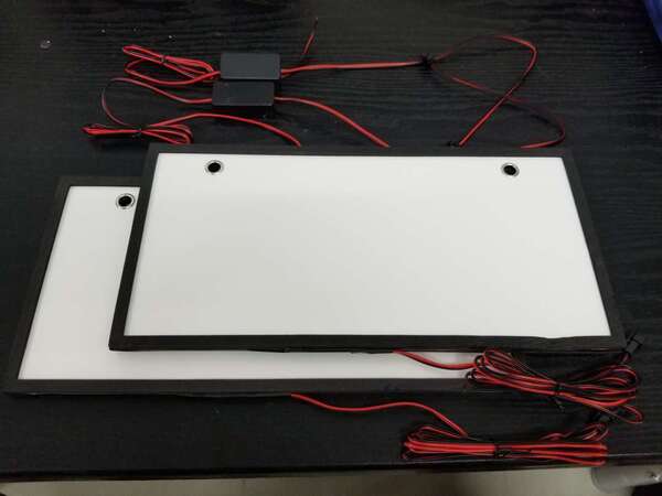 超薄型 LED 字光式 ナンバープレート 前後 2枚 普通車 軽自動車 トヨタ 日産 ホンダ 三菱 マツダ スバル ダイハツ スズキ / 149-21 NB*