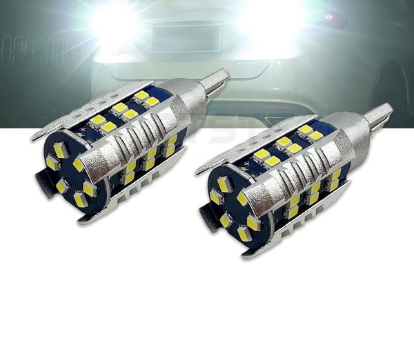 T16 T10 LED バックランプ バルブ 12V 汎用 1500lm 6500k 全方向 拡散照射 / 156-83x2 NG*
