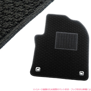 受注生産: トヨタ JPN TAXI/ジャパンタクシー NTP10 匠/和 ブラック/黒生地 フロアマット 【全座席1台分】NF*