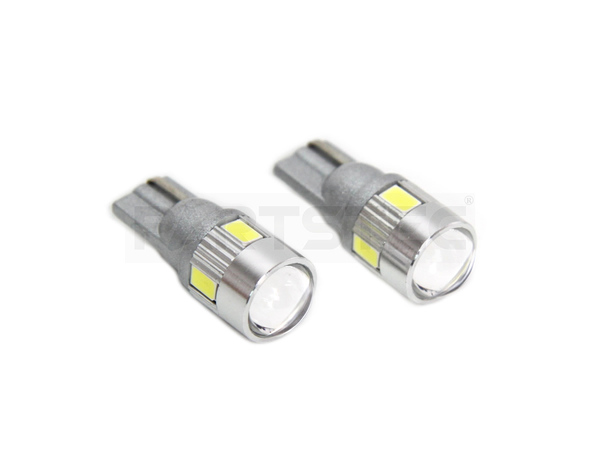 トラック 24V 12V T10 T16 ホワイト LEDバルブ 2個セット 6500K 白 レンズ搭載 車幅灯 ポジション球 ナンバー灯 バックランプ/20-162×2NG*