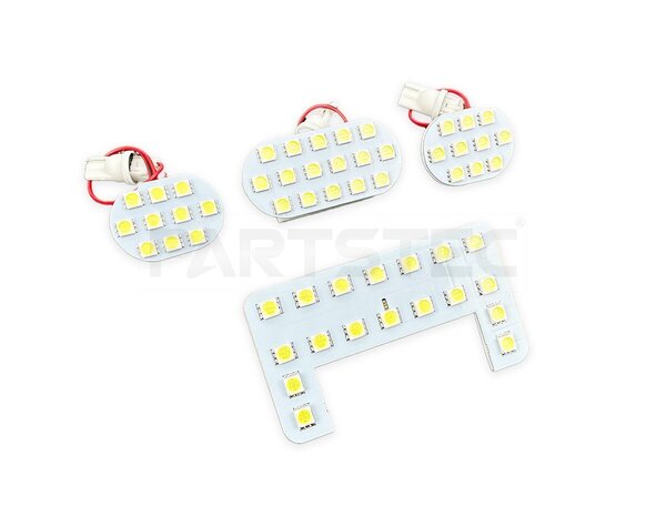 LEDルームランプ セット 高輝度 3Chip SMD 6000K ホワイト 純白光 三菱 ekワゴン B33W B36W ekスペース B34A B35A B37A B38A /147-224 NG*