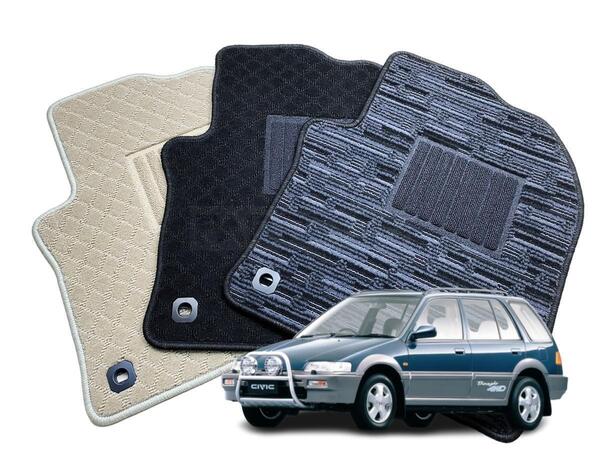 受注生産: ホンダ EF系 シビックシャトル EF1/EF2/EF3/EF4/EF5 フロアマット 【1台分】 日本製 (生地 選択) ca NF+