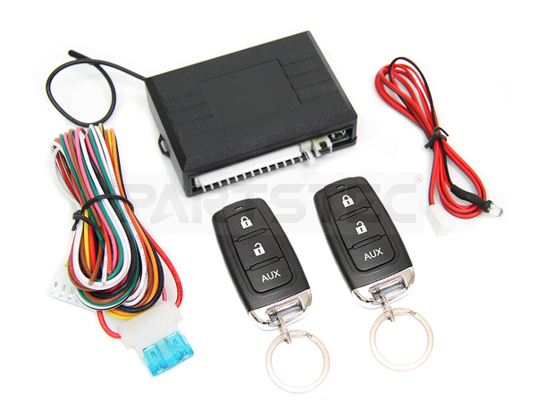 汎用 12V キーレスエントリーキット アンサーバック ダミーセキュリティ 集中ドアロック 日本語結線図付 社外キーレス 後付け /158-11 PP*