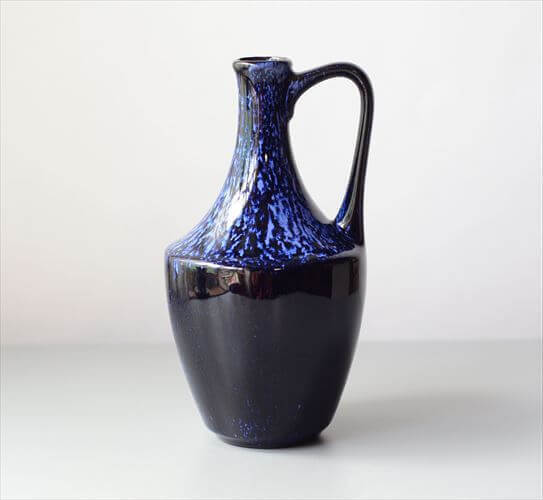 ドイツ製 ヴィンテージ 陶器の花瓶 Fat lava 花器 一輪挿し ミッドセンチュリー期 フラワーベース アンティーク_ig4433