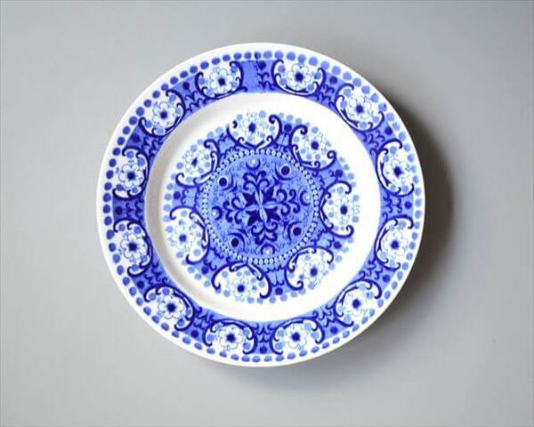 ARABIA アラビア ALI 17.5cm プレート アリ ブルー お皿 北欧食器 フィンランド 陶器 ヴィンテージ アンティーク_it3797