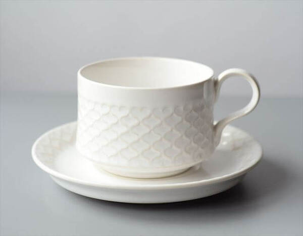 希少! デンマーク製 クイストゴー コーディアル ホワイト カップ&ソーサー cordial B&G J.H.Quistgaard 北欧 ヴィンテージ _it3768