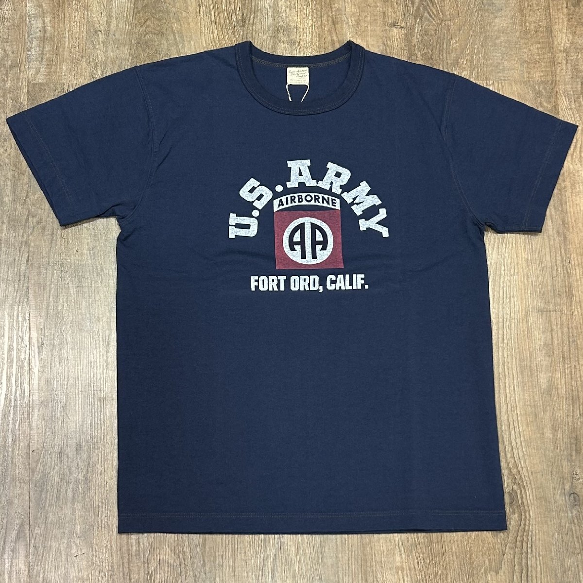  Buzz Rickson's s Rav ya-n короткий рукав милитари футболка American Casual BR77928 128) темно-синий L размер tops 