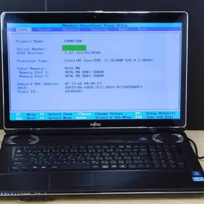 ◆部品取用◆Core i7◆17.3 型◆メモリ8GB◆富士通◆LIFEBOOK◆NH77/DD◆FMVN77DD◆ノートパソコン◆ジャンクノートPC◆HDDなし