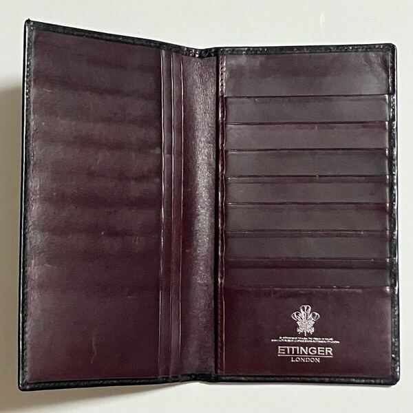 ETTINGER LONDON 長財布 財布 札入れ カード入れ ブラック レザー エッティンガー カードケース ウォレット