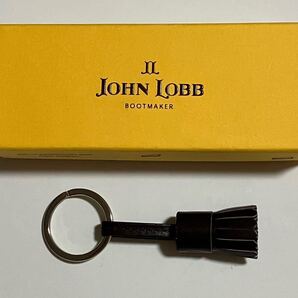 超美品 JOHN LOBB レザー タッセル チャーム キーリング キーホルダー ジョンロブ BOOTMAKER フリンジ ③