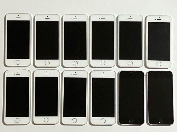 SIMフリー iPhone SE ×12台 16GB 98% 〜 83% スペースグレイ シルバー 第一世代 iPhoneSE アイフォン Apple スマートフォン 送料無料