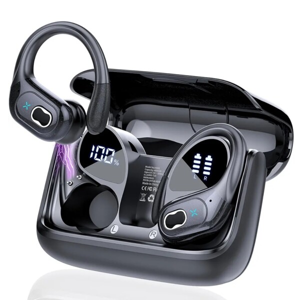 イヤホン bluetooth ワイヤレスイヤホン Bluetooth5.4 瞬時接続 Hi-Fi IPX7防水 耳掛け式 ノイズキャンセリング Type-C 急速充電