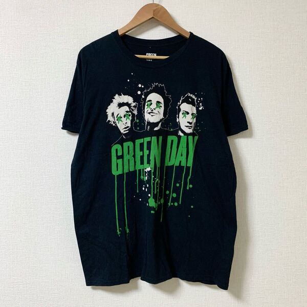 GREEN DAY グリーンデイ Tシャツ tee t0508 アメリカ古着 古着 ビンテージ ロック バンド rock band usa古着 XL 黒 ブラック オフィシャル