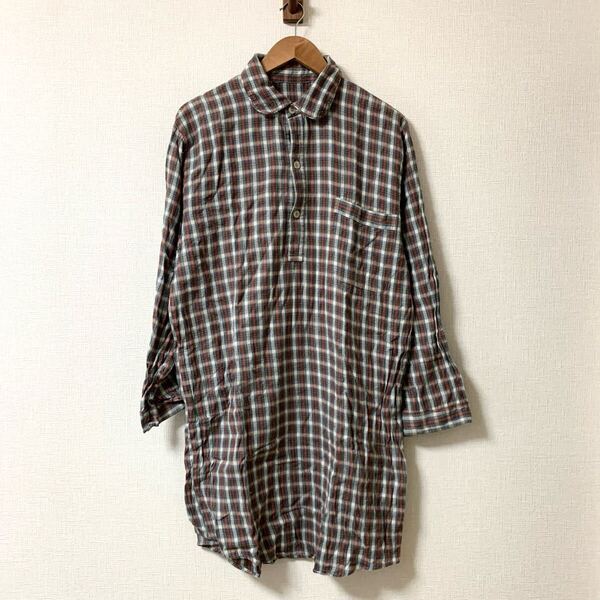 euro grandfather shirt grandpa shirt グランパシャツ vintage es18 ユーロ 古着 vintage フレンチ ヴィンテージ ヨーロッパ フランス