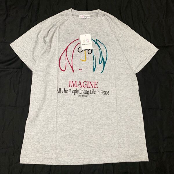 90s 90年代 ジョンレノン vintage tee Tシャツ ヴィンテージ t0519 ビートルズ 古着 ビンテージ The Beatles オノヨーコ 日本製 未使用品