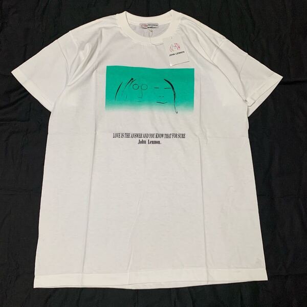 90s 90年代 ジョンレノン vintage tee Tシャツ ヴィンテージ t0521 ビートルズ 古着 ビンテージ The Beatles オノヨーコ 日本製 未使用品