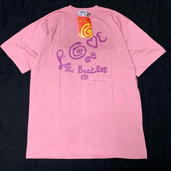 90s 90年代 ビートルズ vintage tee Tシャツ ヴィンテージ t0522 古着 ビンテージ The Beatles ジョンレノン ファンクラブ 希少 レア art