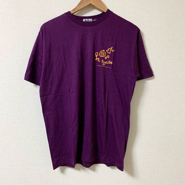 90s 90年代 ビートルズ vintage tee Tシャツ ヴィンテージ t0523 古着 ビンテージ The Beatles ジョンレノン ファンクラブ 希少 レア art