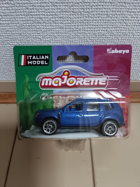 ☆新品☆カバヤ☆マジョレット ミニカー B☆イタリアンモデル☆ダチア ダスター☆ブルー☆チューインガム☆majorette☆