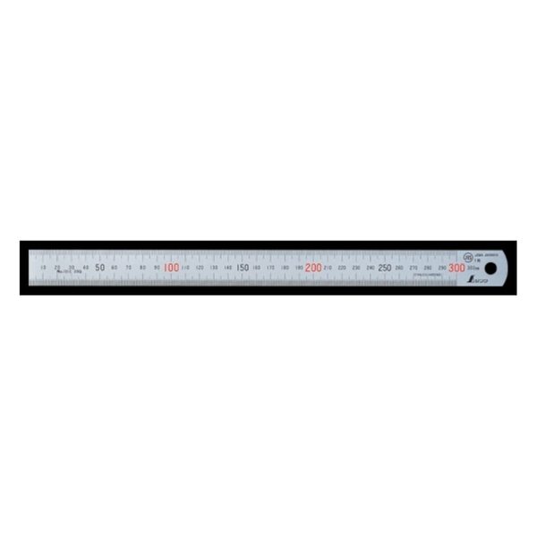 【在庫処分】直尺 シルバー 30cm Sokutei) JIS1級 シンワ測定(Shinwa 13013