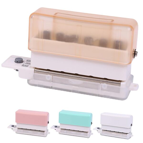 【数量限定】6穴 A5/B5/A4対応 取扱説明書付き 使いやすい 6mm ルーズリーフパンチ 30穴/26穴/20穴 強力 穴あ