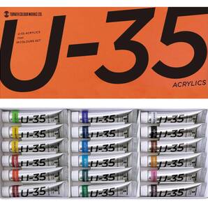 【新着商品】ターナー色彩(Turner Color) アクリル絵具 U-35 ヘビーボディータイプ 18色セット UA18C 11