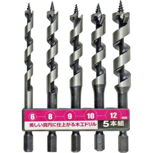 【人気商品】近与(KONYO) SUN UP 木工ドリルビット 5本組 SWD-51