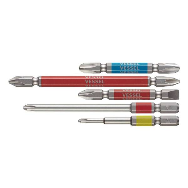 【数量限定】5本組 両頭+2/-6×65・+2×110・+3×65・片頭+1×65・+2×100 剛彩ビット GS5P-01 40