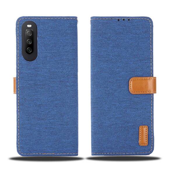 【人気商品】NAVY iii ドコモXperia10 エクスペリアso52b ソニー スマホケース 横置きスタンド機能 カード収納