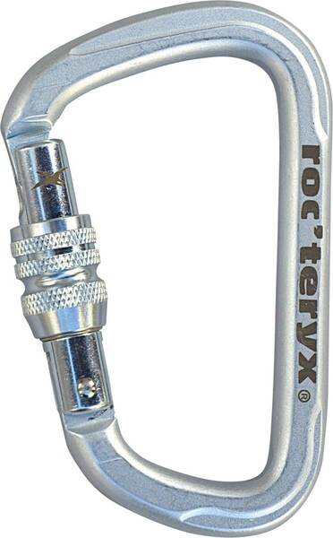【新着商品】roc'teryx(ロックテリクス) 登山 クライミング カラビナ スチールD・スクリュー シルバー RTF249LK