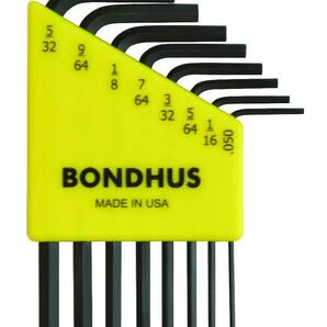 【新着商品】ショートセット 黒染め加工 8本組 六角L-レンチ (0.050、1/16、5/64、3/32、7/64、1/8、9/