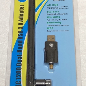 11ac対応 無線LAN子機(11ac(Wi-Fi 5)@867Mbps、11n(Wi-Fi 4)@300Mbps、5dbiアンテナ)