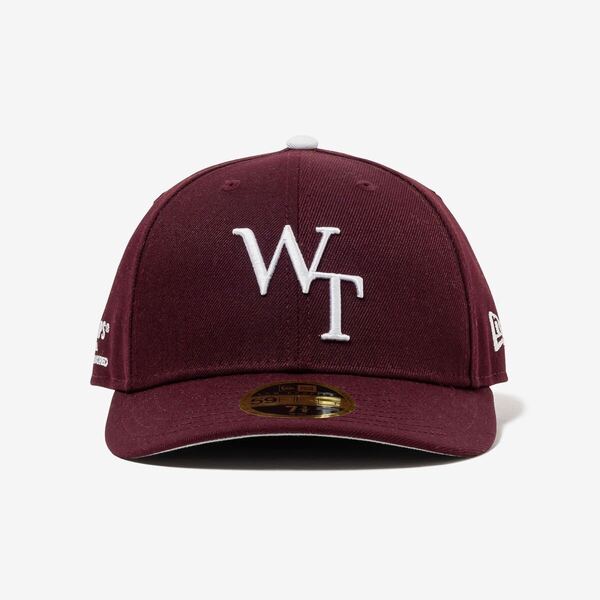 WTAPS 24AW 59FIFTY LOW PROFILE / CAP / POLY. TWILL. NEWERA バーガンディ 59.6 Lサイズ ニューエラ