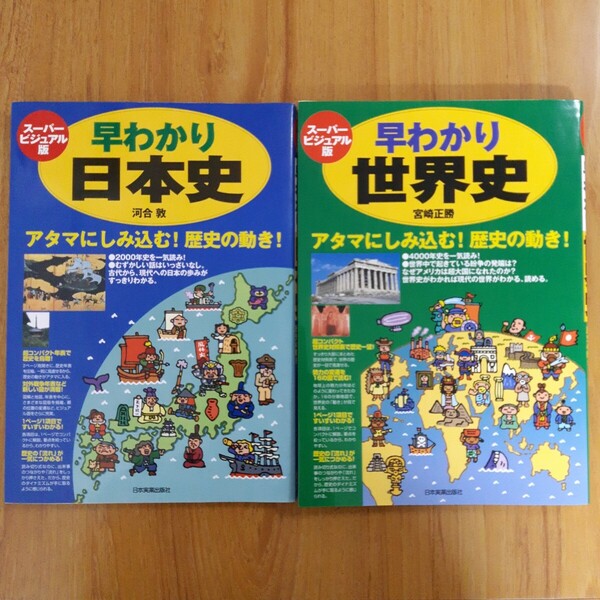 【2冊セット】早わかり日本史&世界史 スーパービジュアル版 2冊まとめ売り