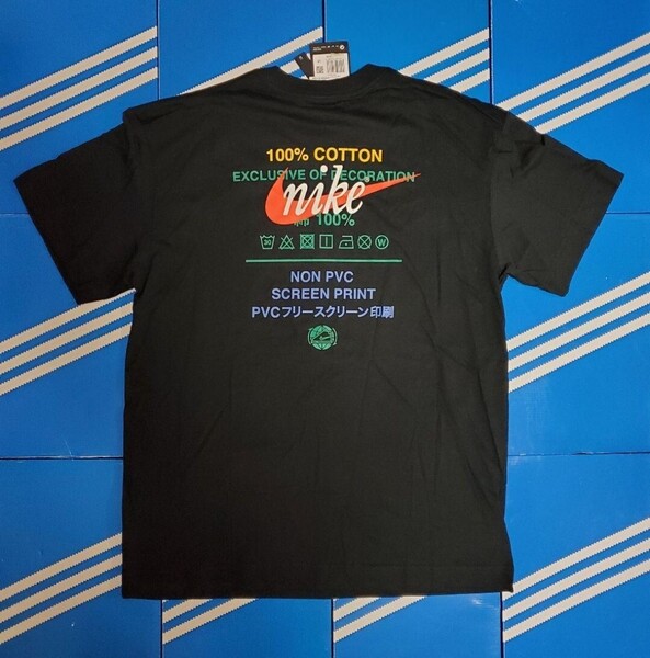 新品未使用 ナイキ 半袖Tシャツ cotton 綿 ブラック メンズ ブラック サイズL