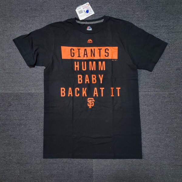 定価約5500円 新品 Majestic サンフランシスコ・ジャイアンツ Tシャツ 半袖 野球 MLBブラック M