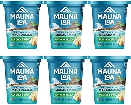 ハワイ マウナロア マカダミアナッツ マウイオニオン&ガーリック 113g×6カップ HAWAII MAUNALOA 美味しい お土産 おみやげ おつまみ