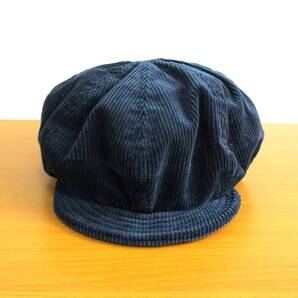 【新品、タグ付き】DECHO(デコー) FACTORY BRAND キャスケット、ネイビー コーデュロイ