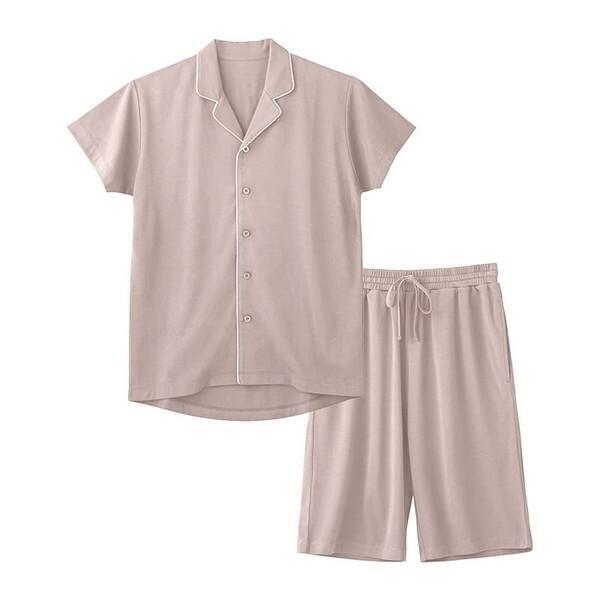 newpeace ニューピース リカバリーパジャマセット ショート グレージュ WS-AJ-14C-L サイズL 半袖 半ズボン 男女兼用 上下セット