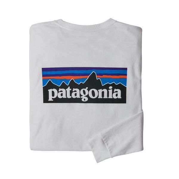 パタゴニア メンズ・ロングスリーブ・ P-6ロゴ レスポンシビリティー WHI (L)
