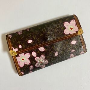 ヴィトン VUITTON モノグラム ルイヴィトン 長財布 村上隆 チェリーブロッサム