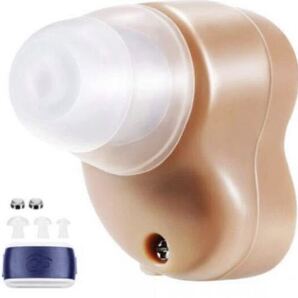 ☆最安値 補聴器 左右両用 デジタル 集音器 イヤホンキャップ 大小6種 肌色 軽量☆