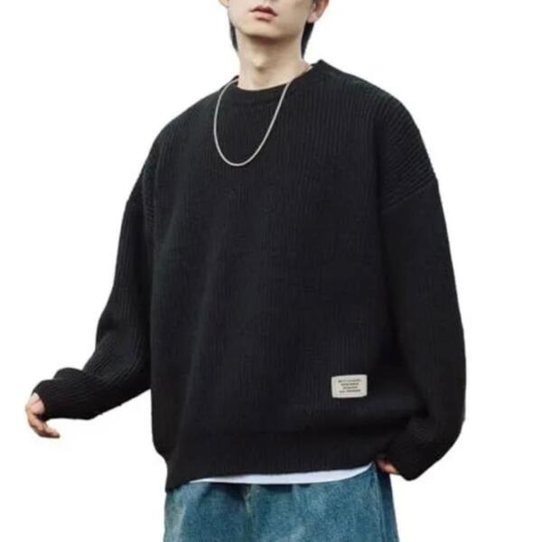 DAYCLOTH セーター メンズ ニット クルーネック 洗濯ネット付き XL SW51-2068 ab sibaP